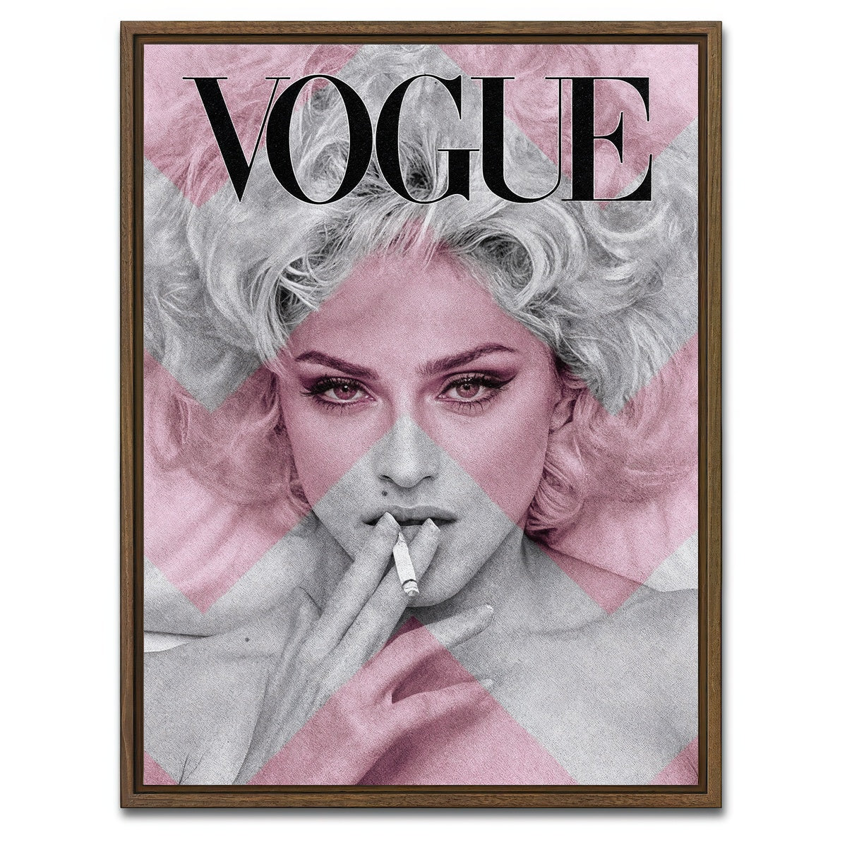 AUTO-MOCKUP WHITE | Madonna Vogue | 1 Piece | Walnut Framed Canvas | group=3x4