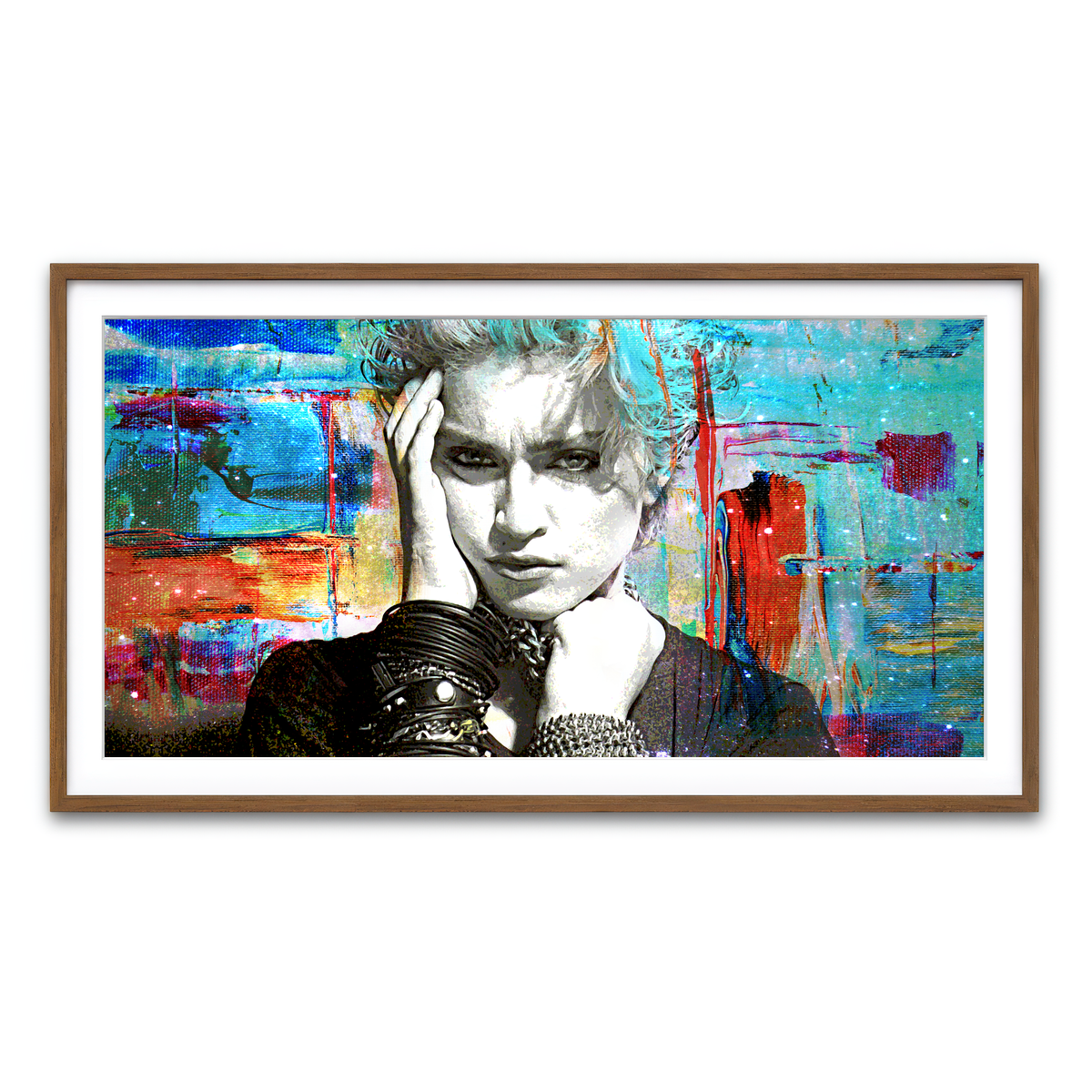 Framed Print 2x1 Walnut