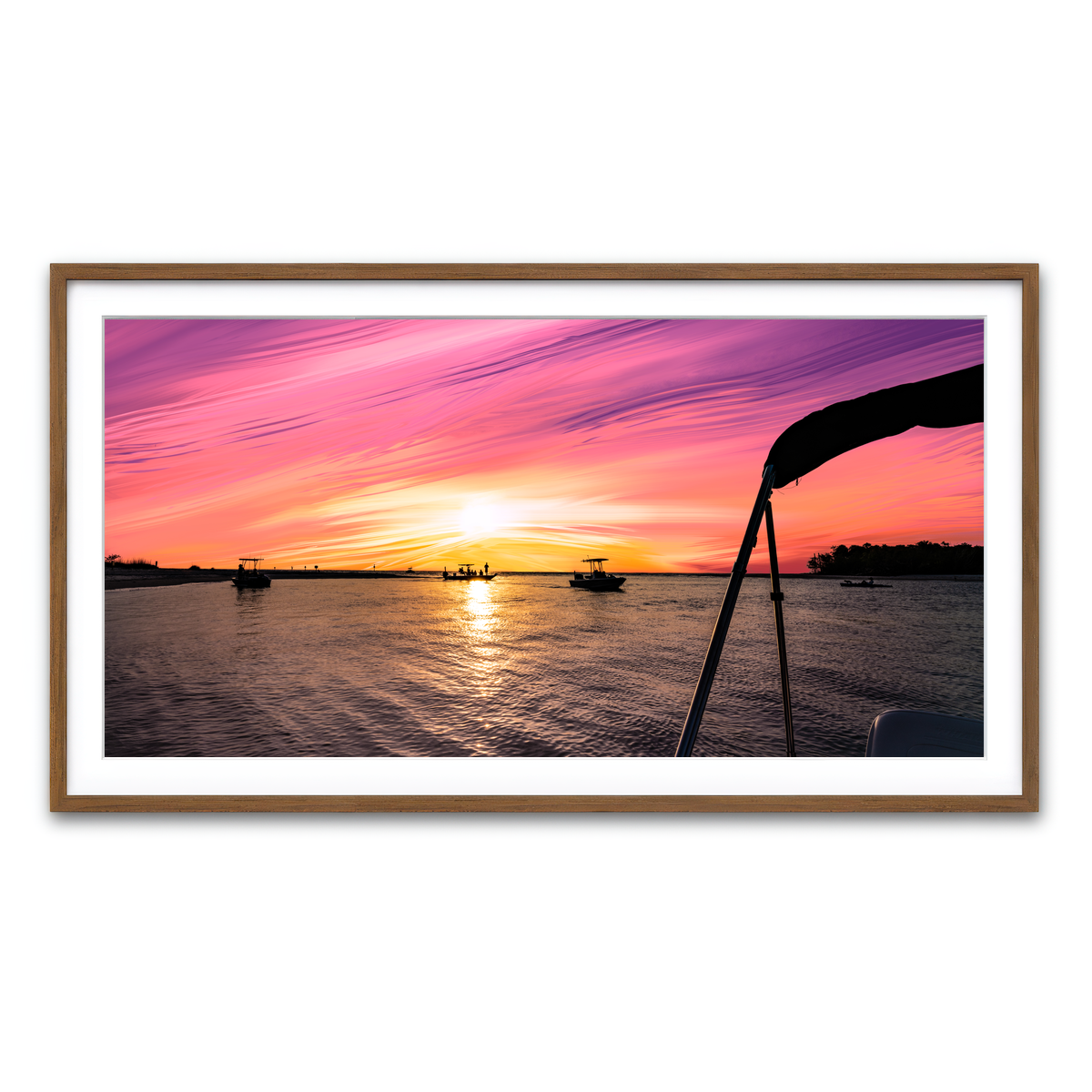 Framed Print 2x1 Walnut