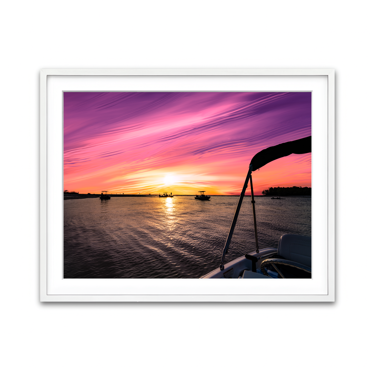 Framed Print 4x3 White