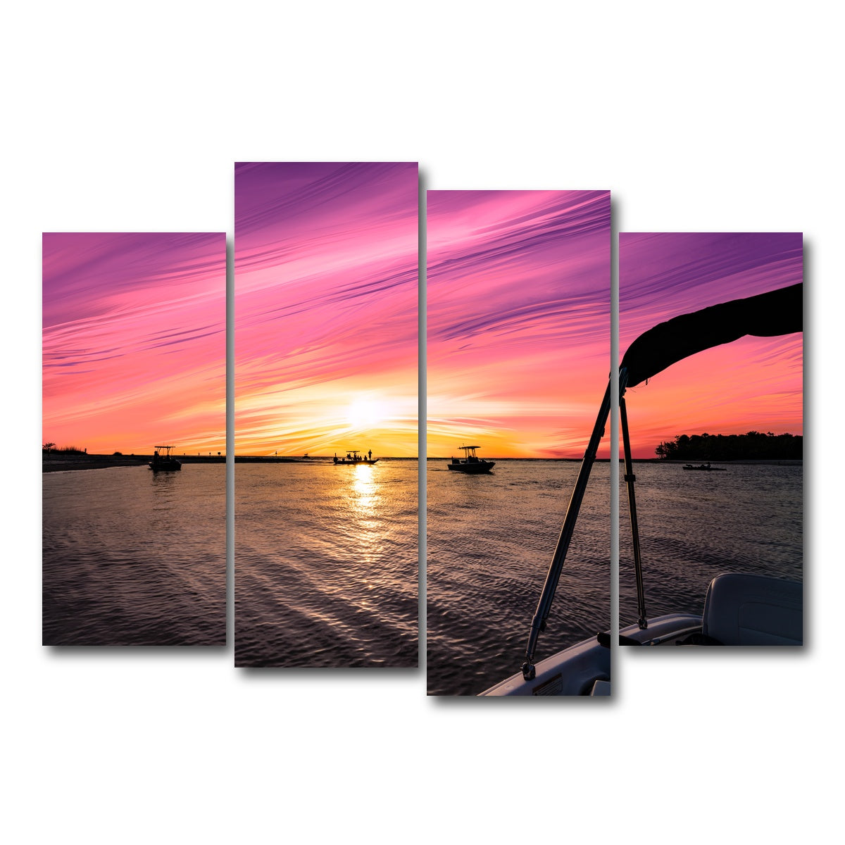 AUTO-MOCKUP WHITE | Magenta Majestic | 4 Piece | Gallery Wrap Canvas | group=4_normal