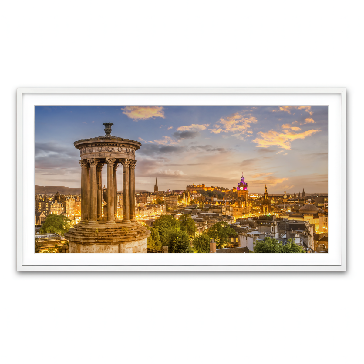 Framed Print 2x1 White