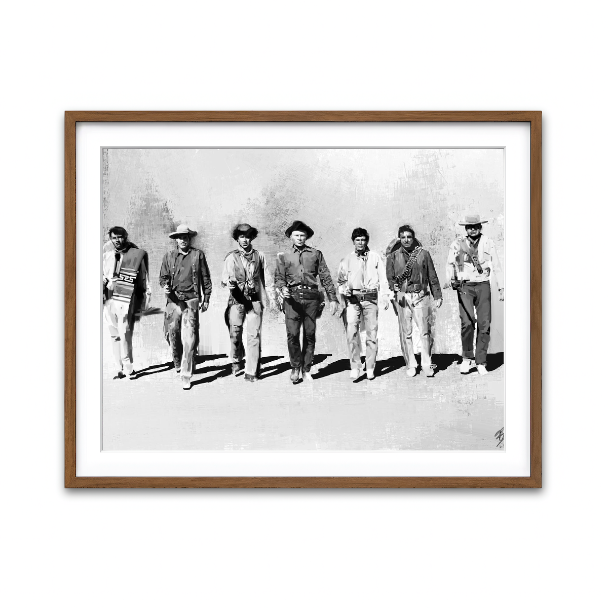 Framed Print 4x3 Walnut