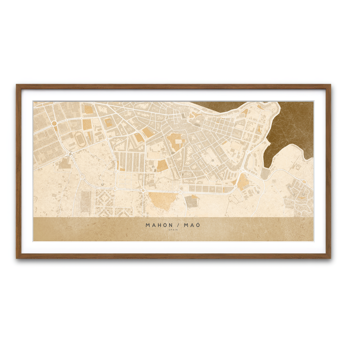 Framed Print 2x1 Walnut