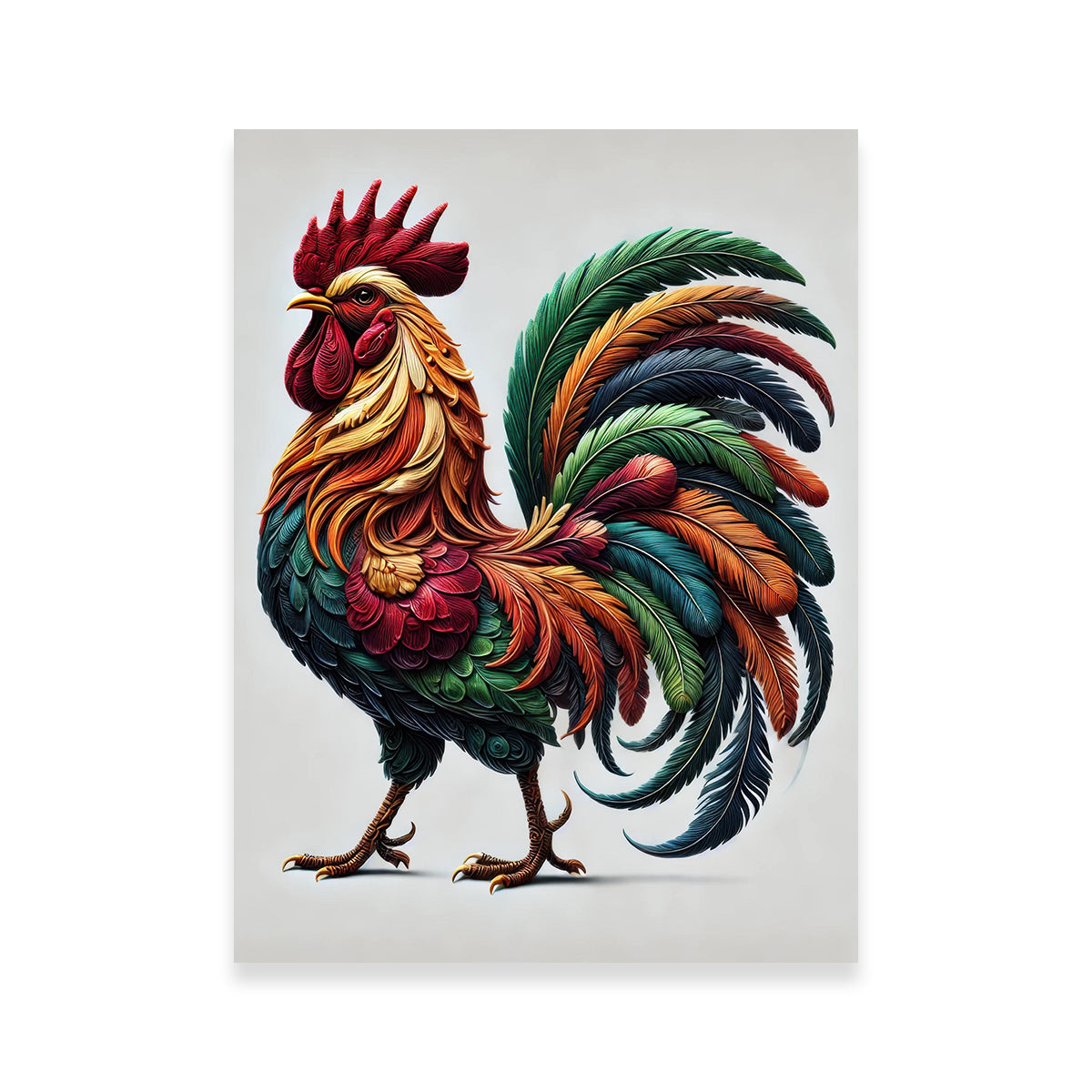 Majestic Rooster Wall Art