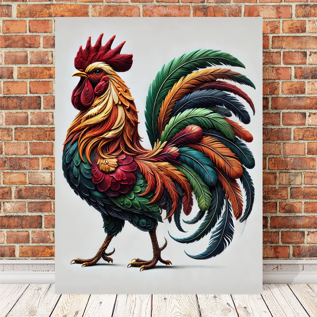 Majestic Rooster Wall Art
