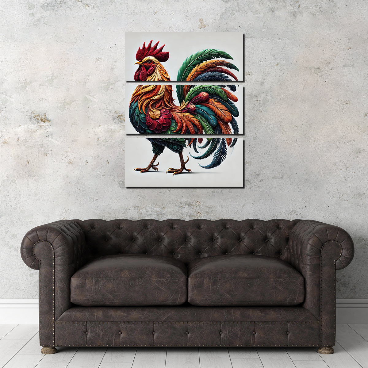 Majestic Rooster Wall Art