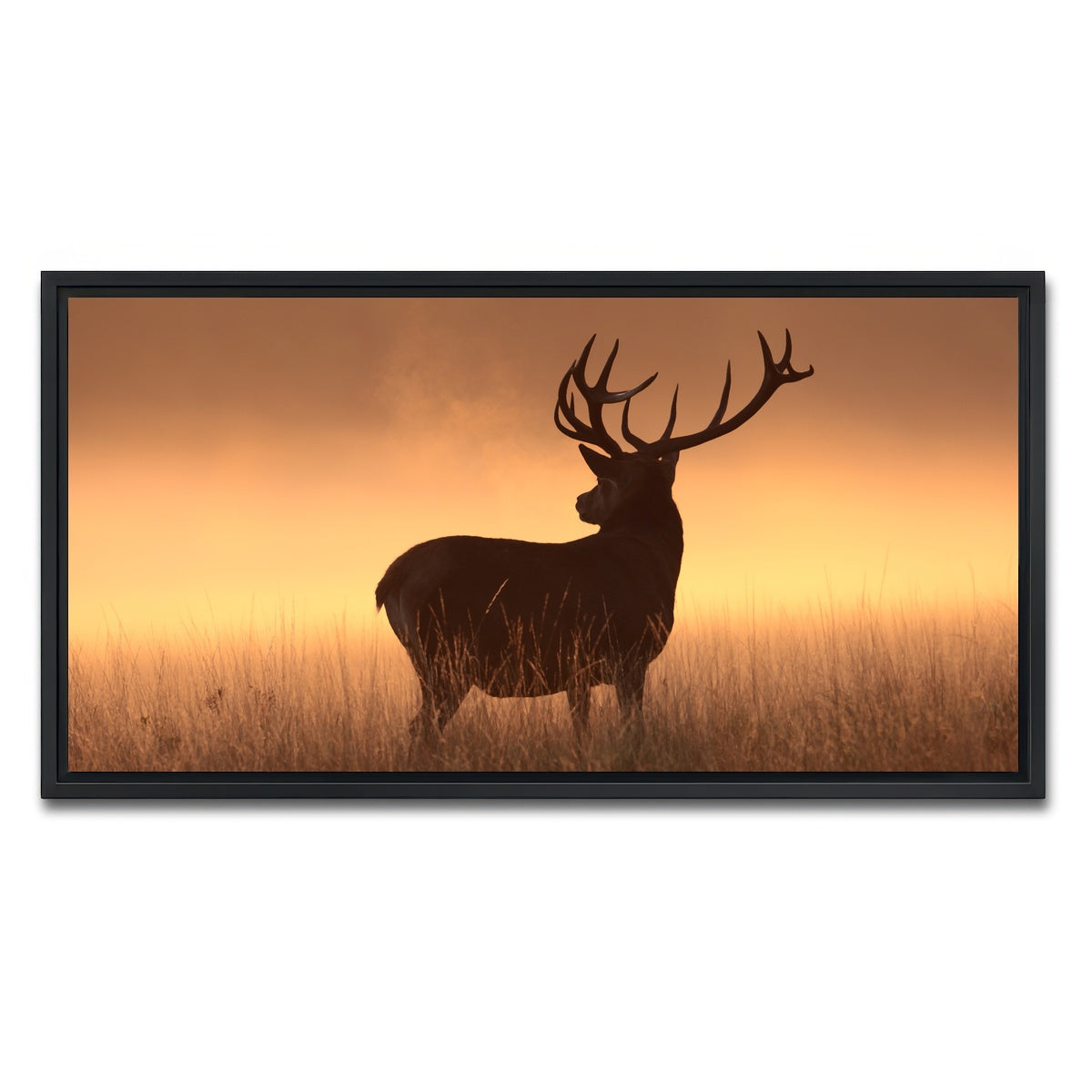 AUTO-MOCKUP WHITE | Majestic Deer | 1 Piece | Black Framed Canvas | group=2x1
