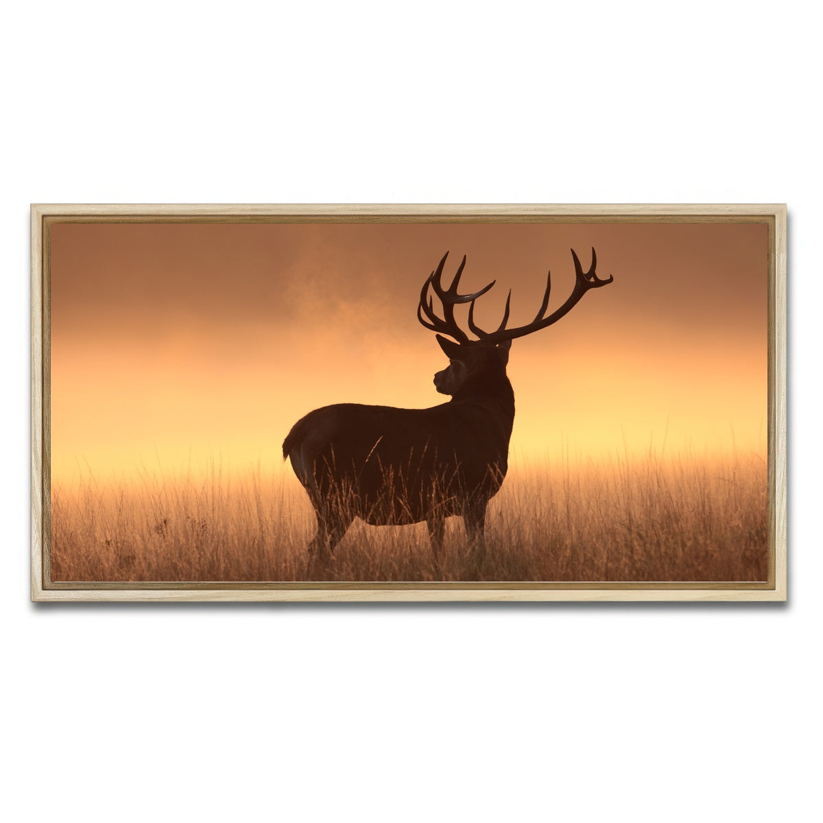 AUTO-MOCKUP WHITE | Majestic Deer | 1 Piece | Natural Framed Canvas | group=2x1
