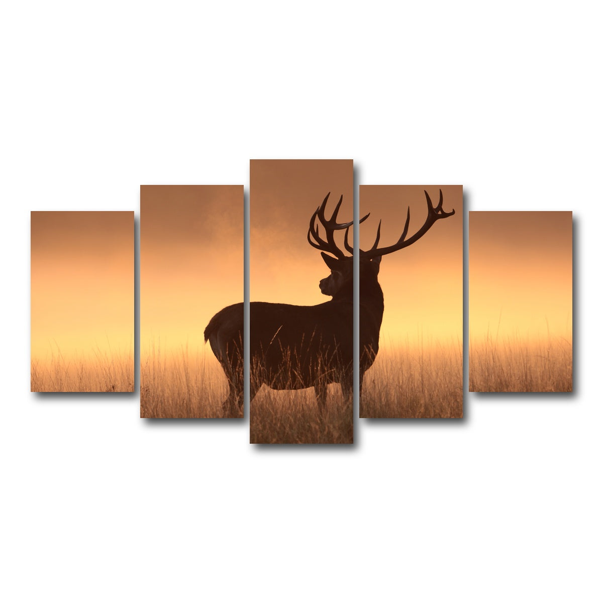 AUTO-MOCKUP WHITE | Majestic Deer | 5 Piece | Gallery Wrap Canvas | group=5_normal