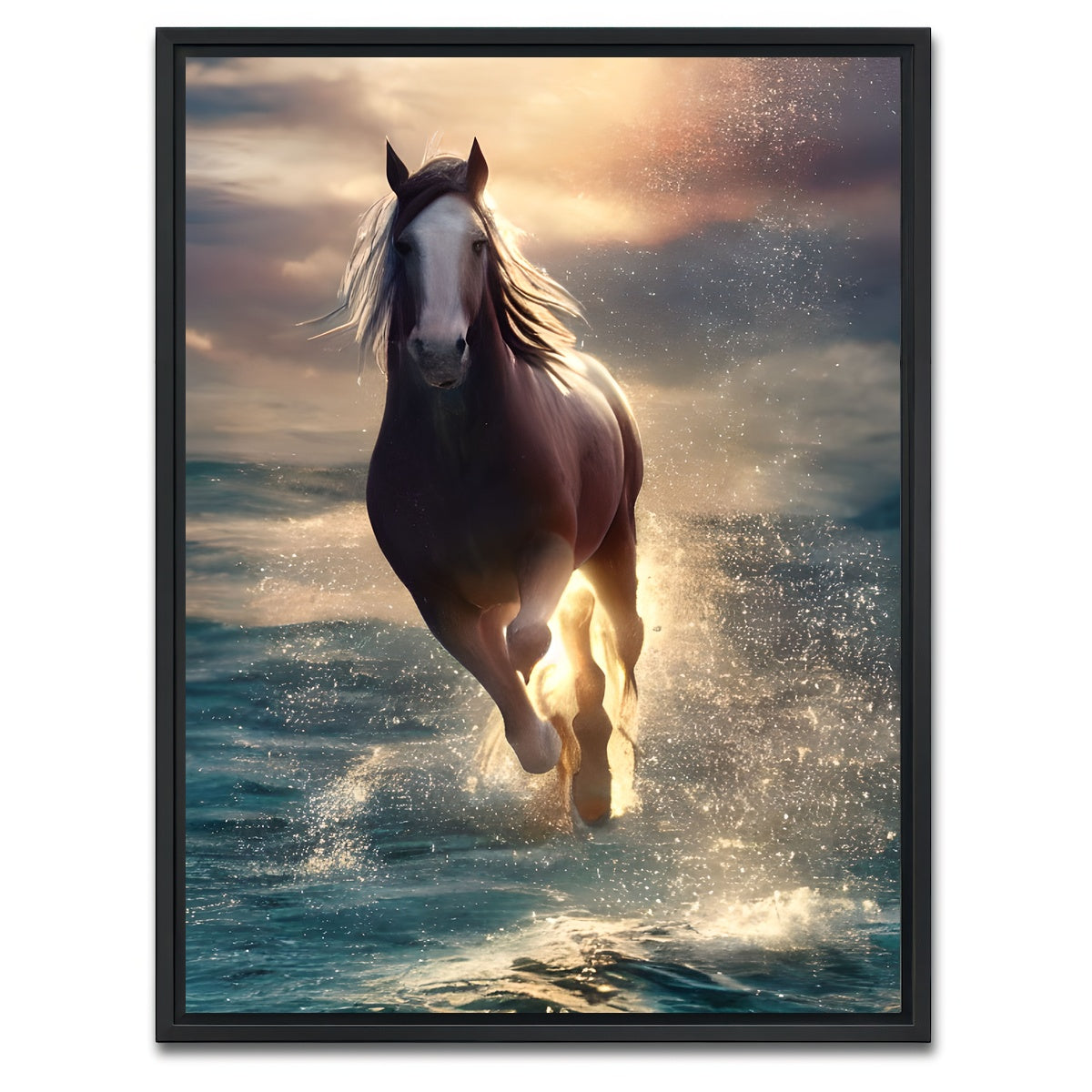 AUTO-MOCKUP WHITE | Majestic Horse | 1 Piece | Black Framed Canvas | group=3x4