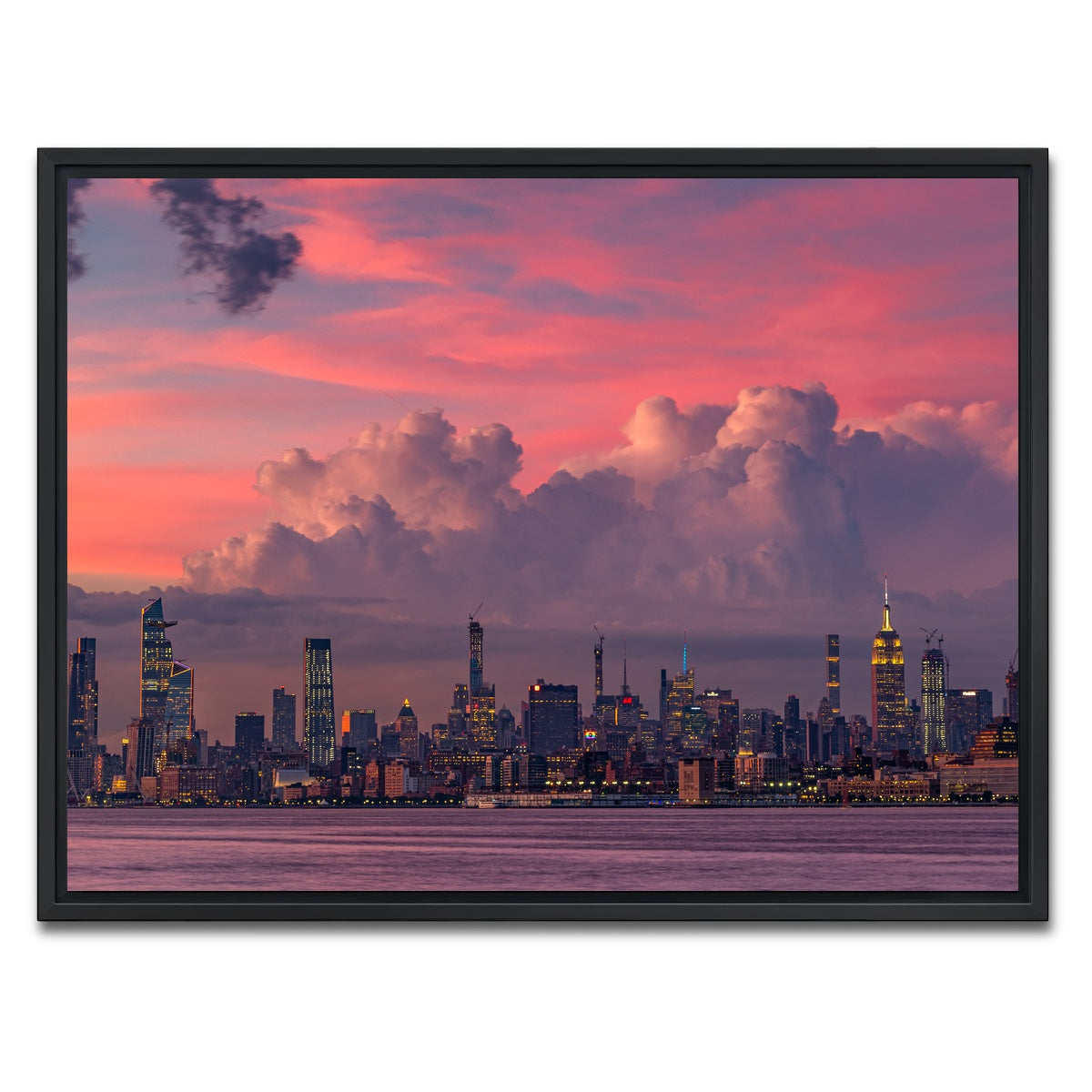AUTO-MOCKUP WHITE | Majestic New York | 1 Piece | Black Framed Canvas | group=4x3