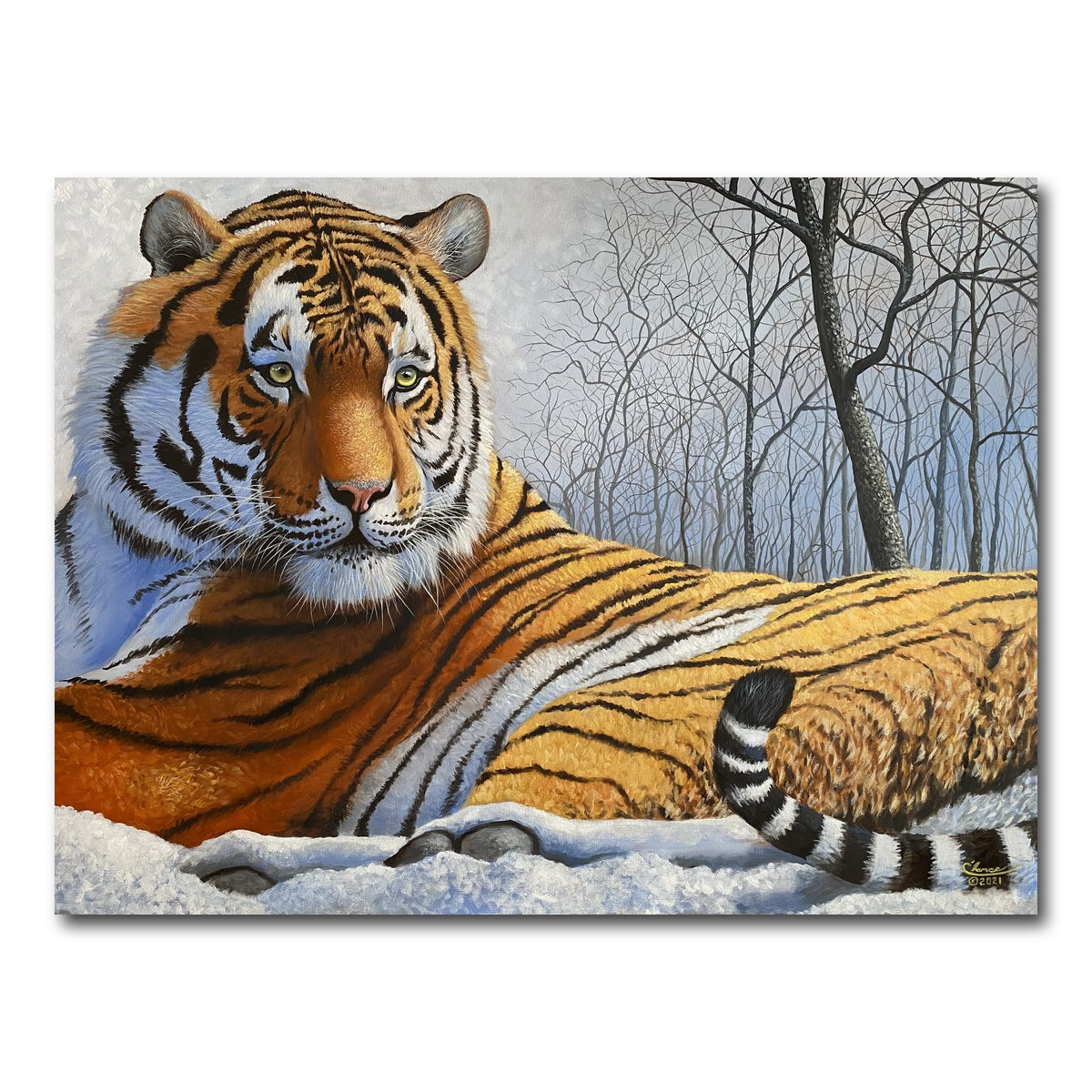 AUTO-MOCKUP WHITE | Majestic Tiger | 1 Piece | Gallery Wrap Canvas | group=4x3