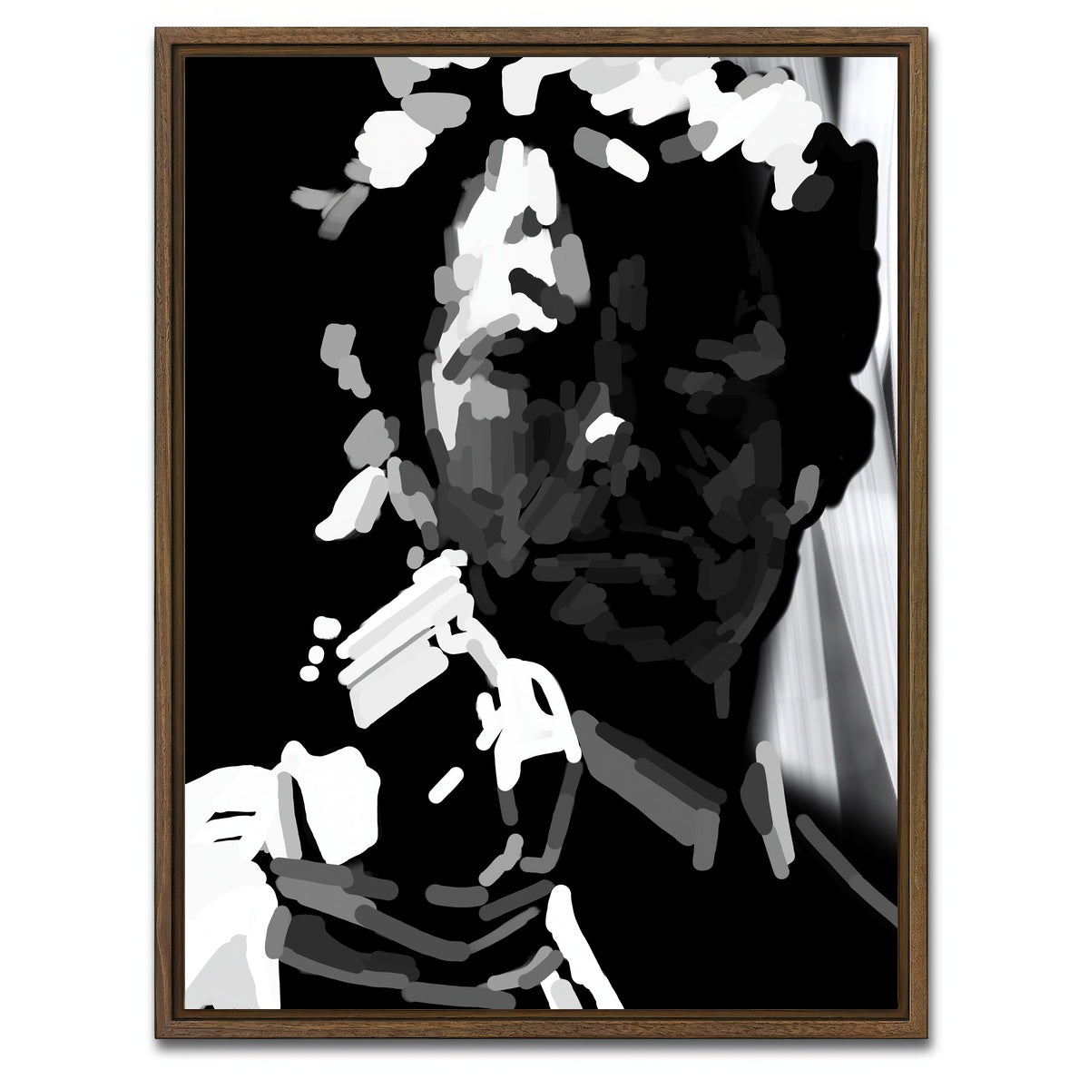 AUTO-MOCKUP WHITE | Make My Day | 1 Piece | Walnut Framed Canvas | group=3x4