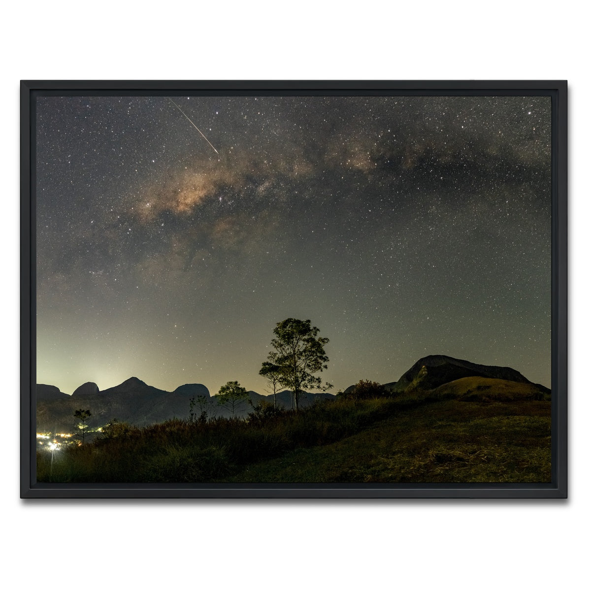 AUTO-MOCKUP WHITE | Make a wish to the Milky Way | 1 Piece | Black Framed Canvas | group=4x3