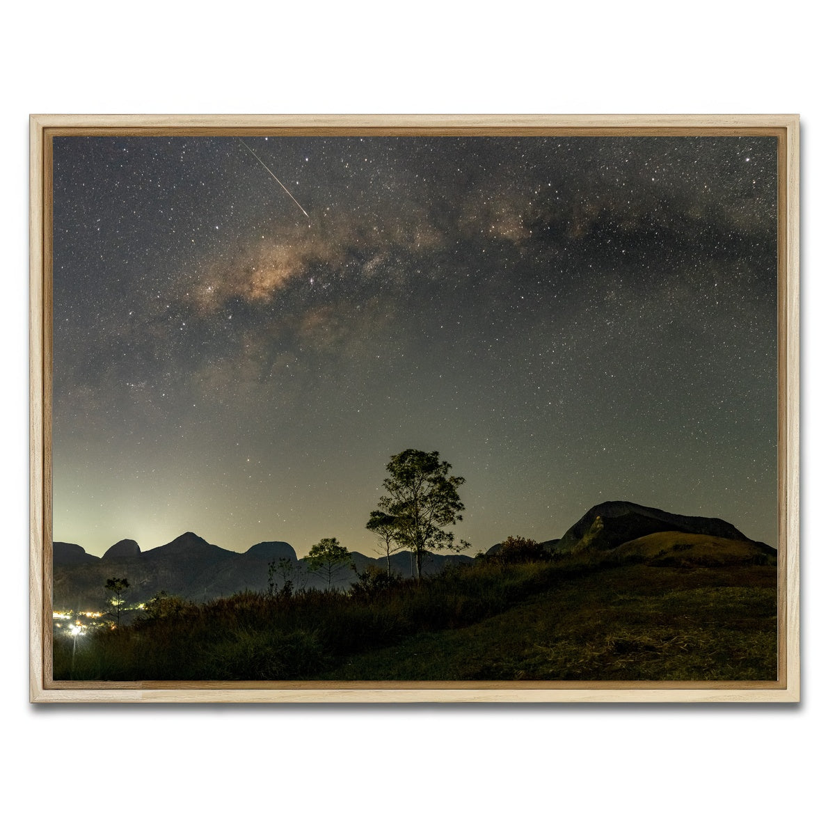 AUTO-MOCKUP WHITE | Make a wish to the Milky Way | 1 Piece | Natural Framed Canvas | group=4x3