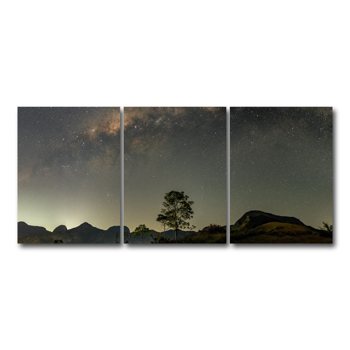 AUTO-MOCKUP WHITE | Make a wish to the Milky Way | 3 Piece | Gallery Wrap Canvas | group=18x24