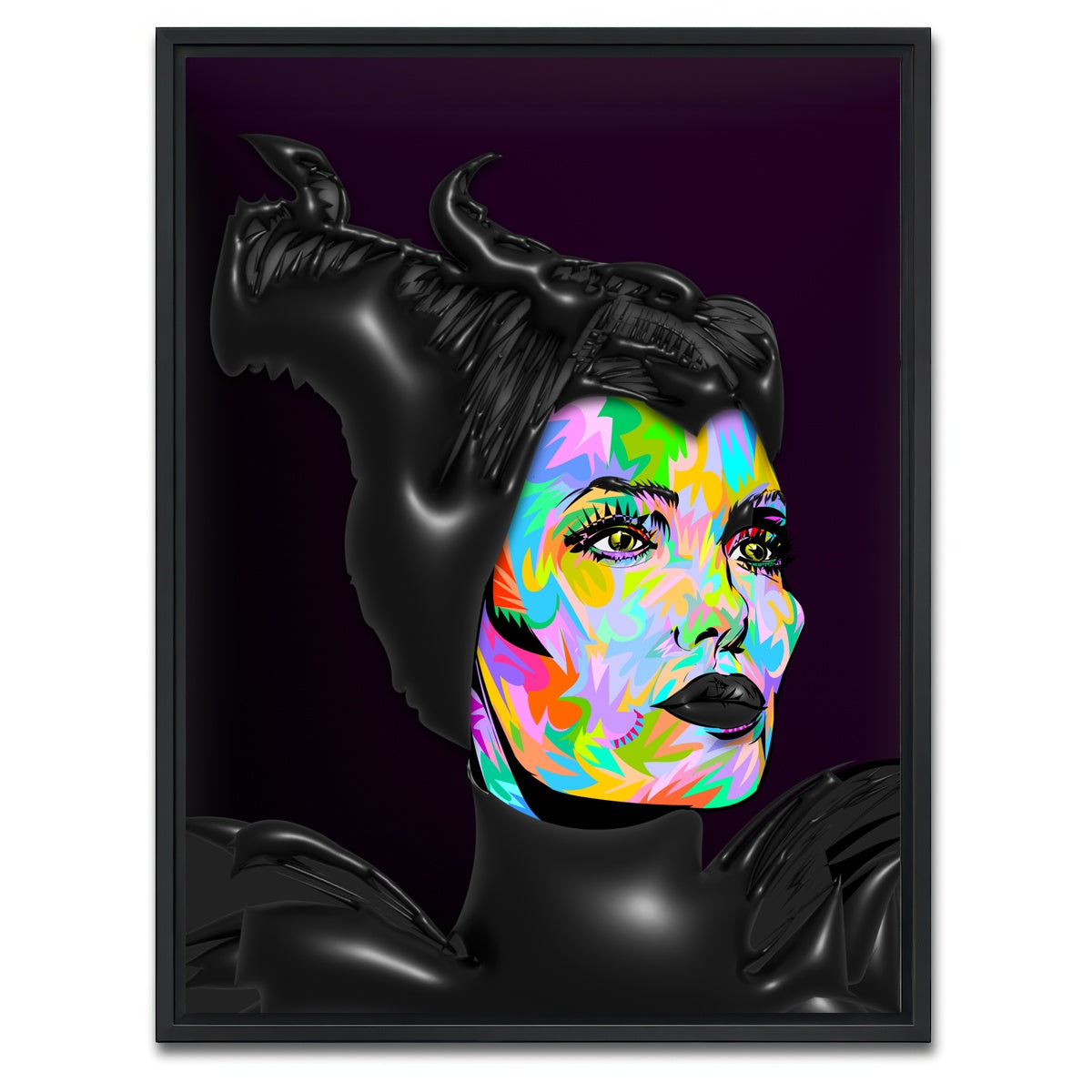 AUTO-MOCKUP WHITE | Maleficent | 1 Piece | Black Framed Canvas | group=3x4