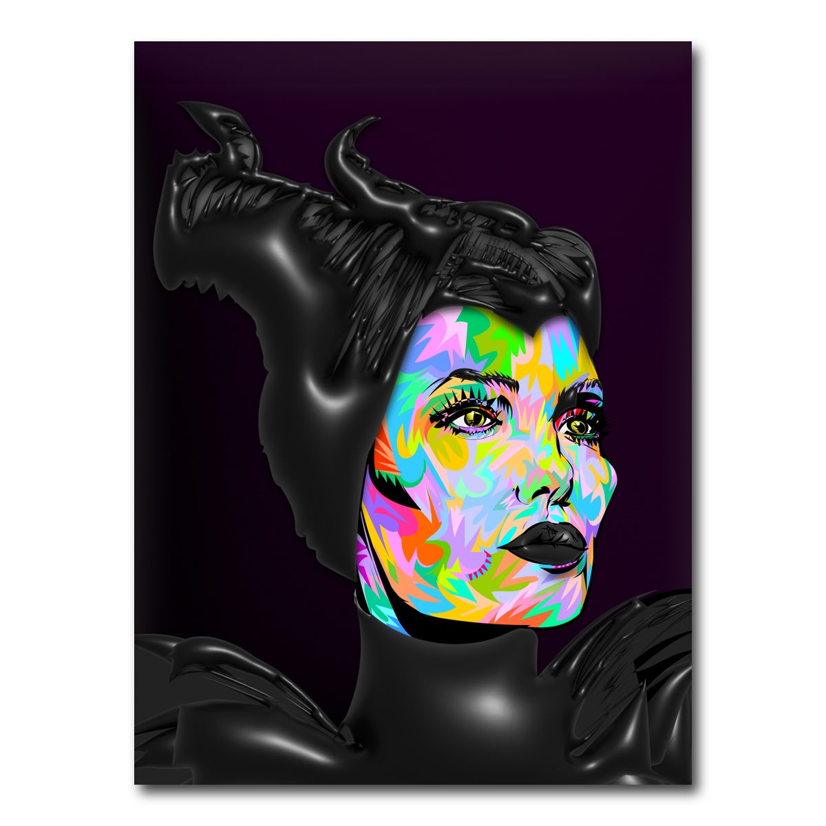 AUTO-MOCKUP WHITE | Maleficent | 1 Piece | Gallery Wrap Canvas | group=3x4