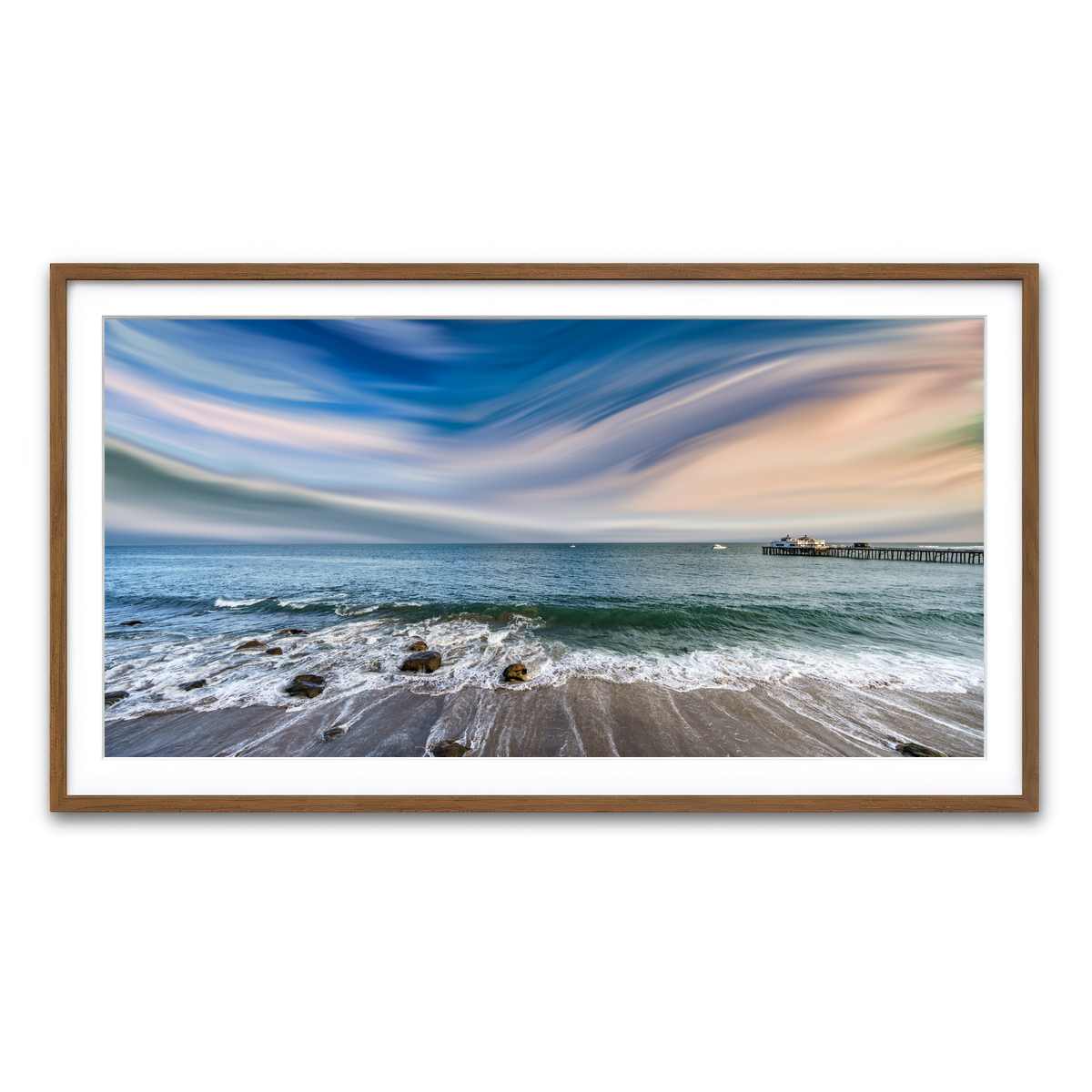 Framed Print 2x1 Walnut