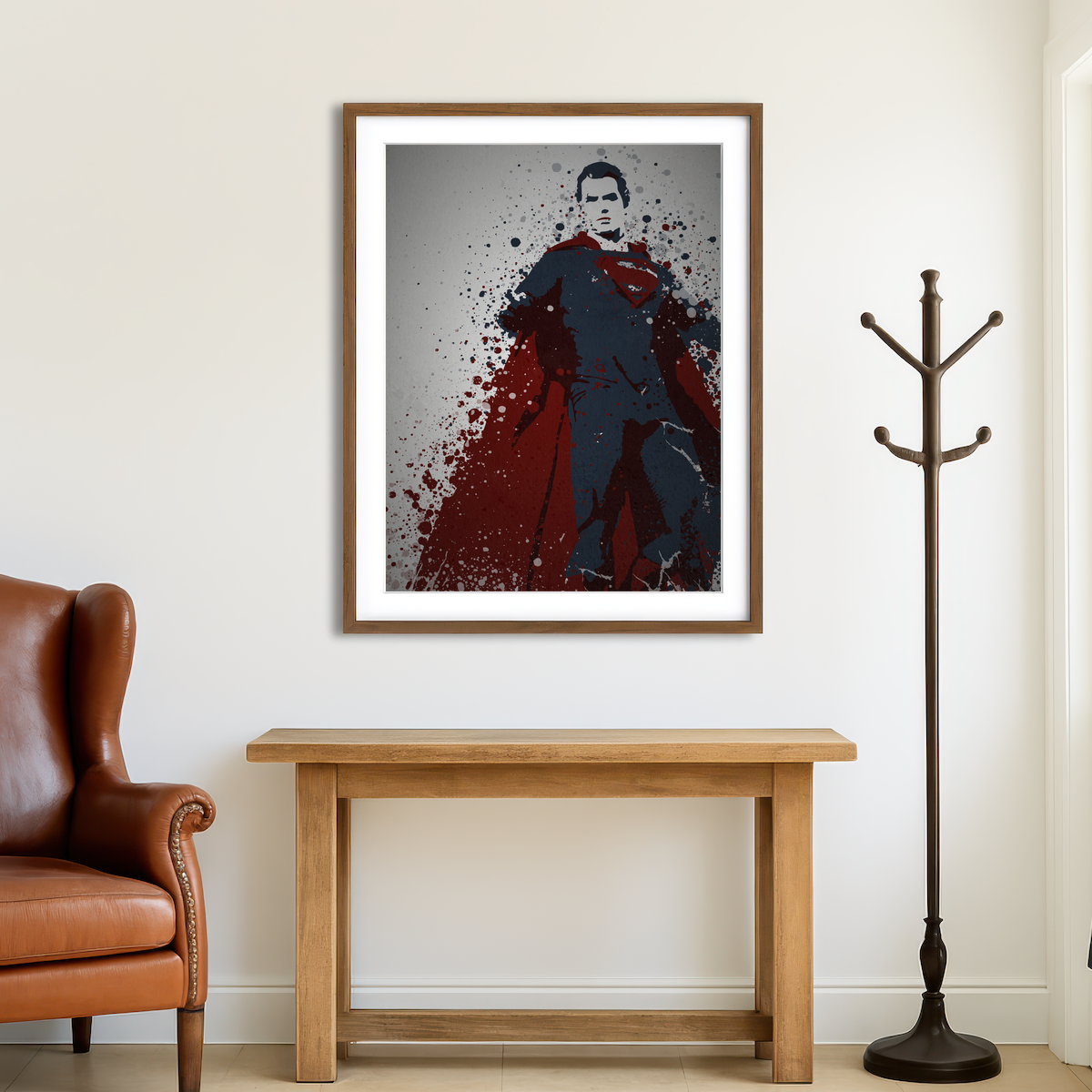 AUTO-MOCKUP ROOM | Man Of Steel Wall Art