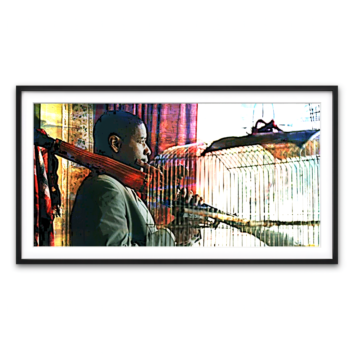 Framed Print 2x1 Black