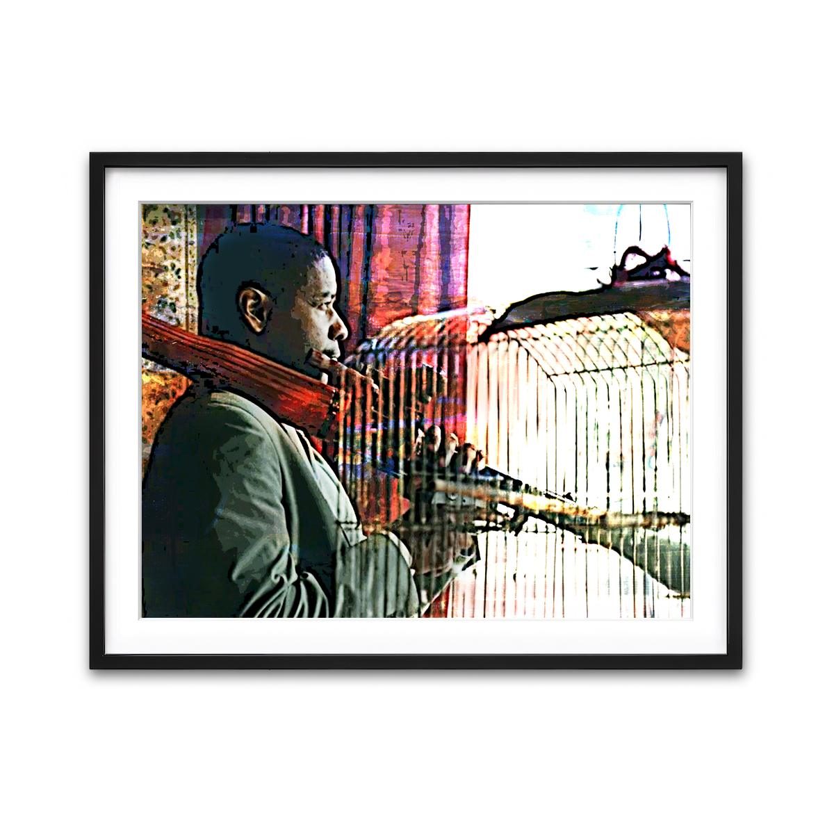 Framed Print 4x3 Black