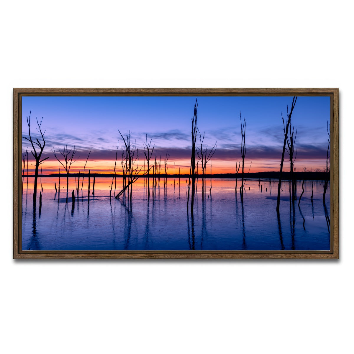 AUTO-MOCKUP WHITE | Manasquan Reservoir | 1 Piece | Walnut Framed Canvas | group=2x1
