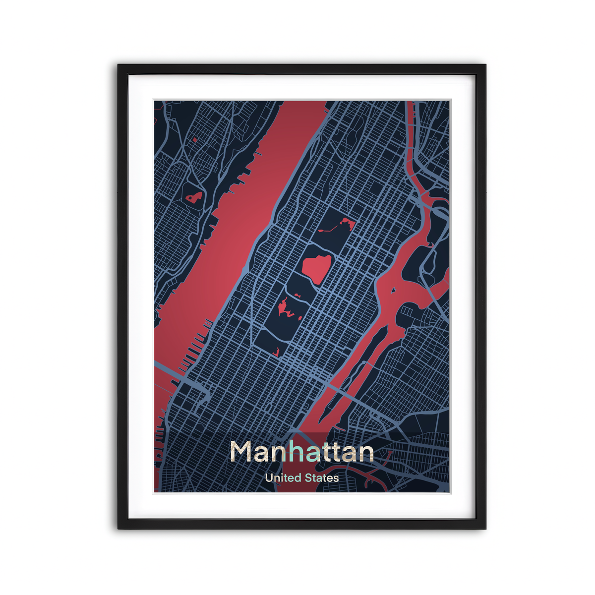 Framed Print 3x4 Black