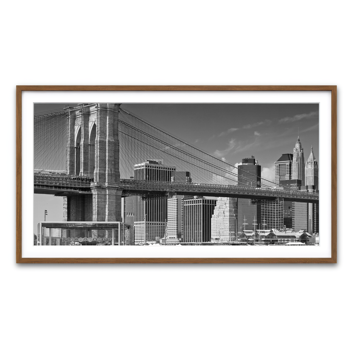 Framed Print 2x1 Walnut