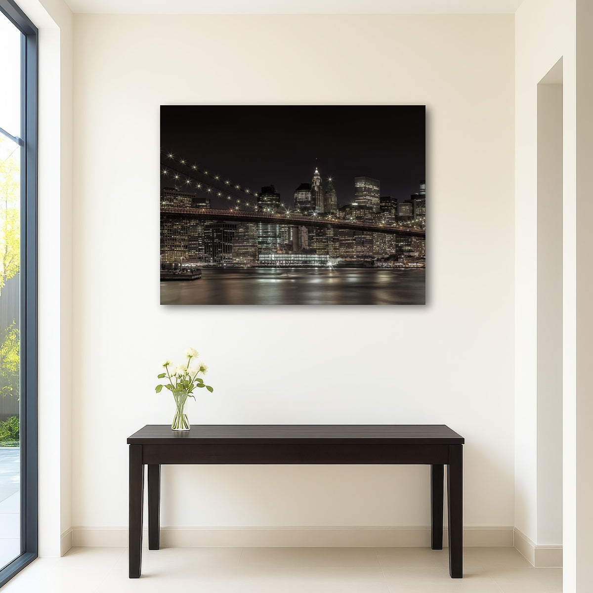 AUTO-MOCKUP ROOM | Manhattan Skyline & Brooklyn Bridge Panorama