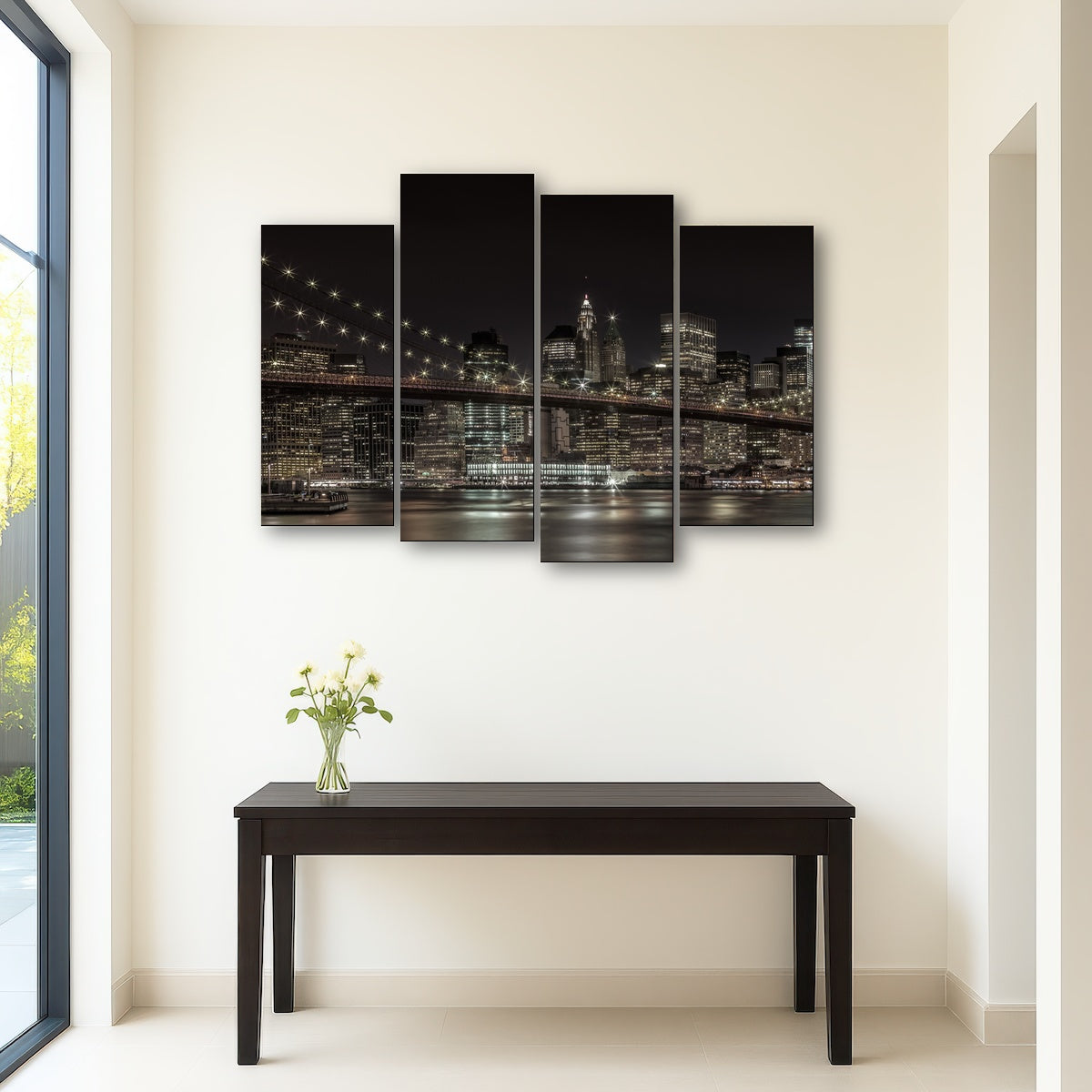 AUTO-MOCKUP ROOM | Manhattan Skyline & Brooklyn Bridge Panorama