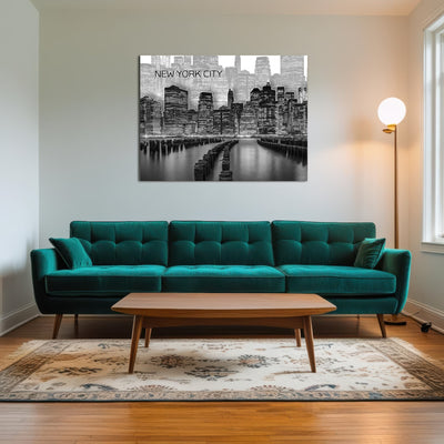 AUTO-MOCKUP ROOM | Manhattan Skyline Graphic Art
