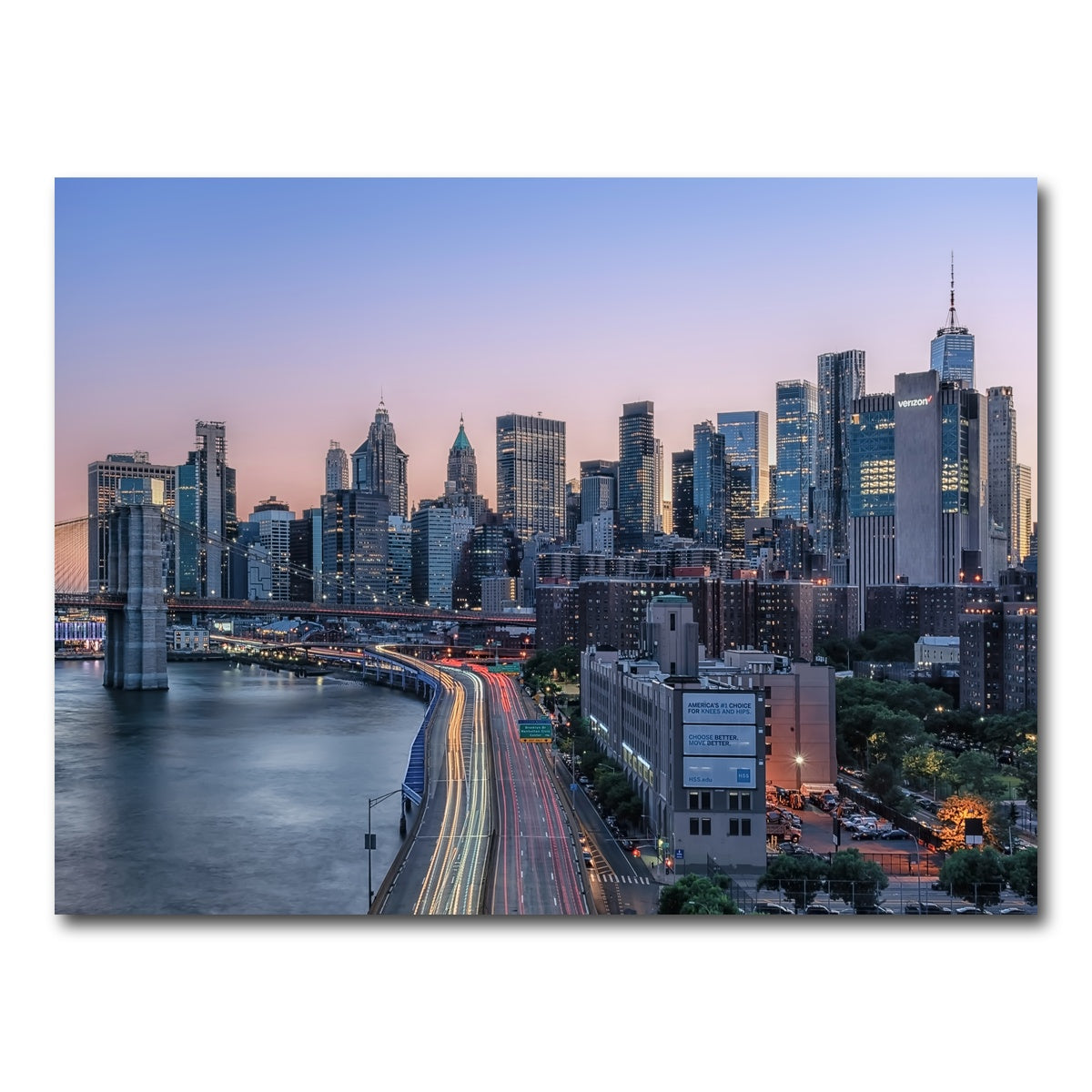 AUTO-MOCKUP WHITE | Manhattan Sunset | 1 Piece | Gallery Wrap Canvas | group=4x3