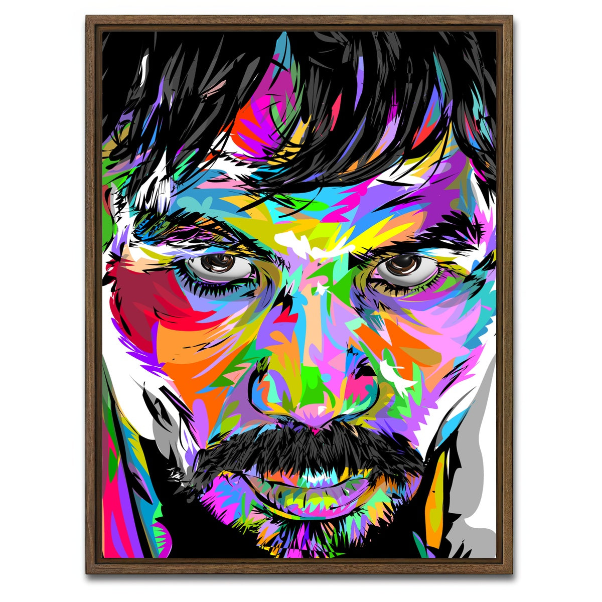 AUTO-MOCKUP WHITE | Manny | 1 Piece | Walnut Framed Canvas | group=3x4