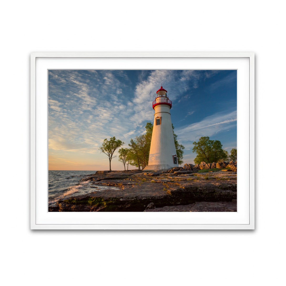 Framed Print 4x3 White