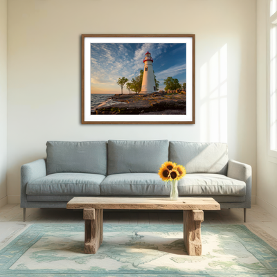 AUTO-MOCKUP ROOM | Marblehead Lighthouse Wall Art