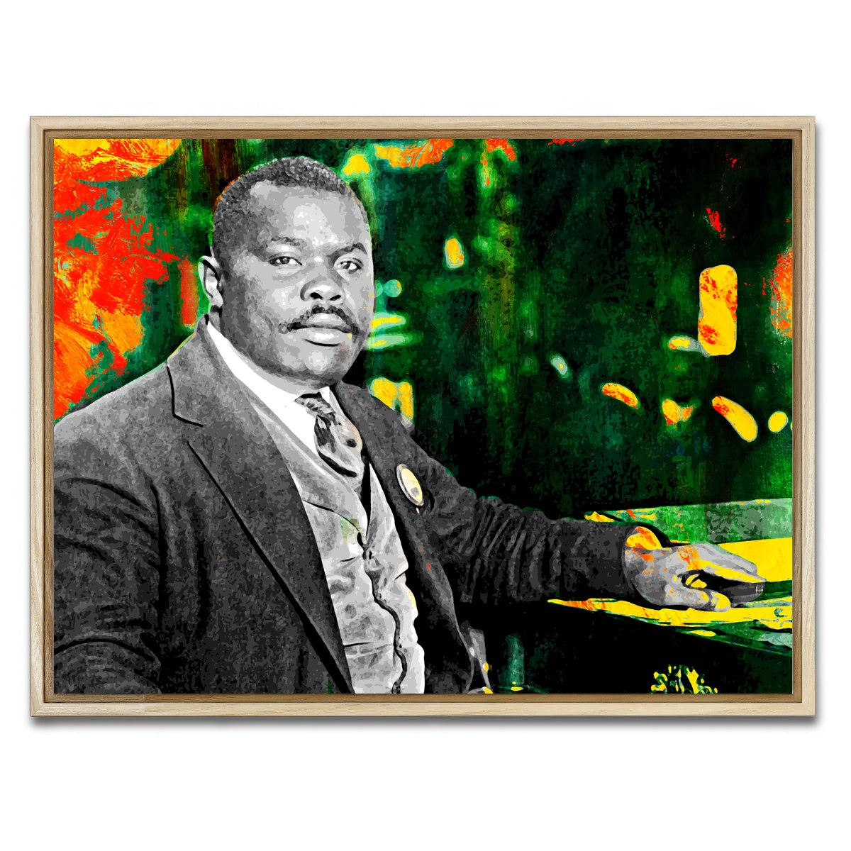 AUTO-MOCKUP WHITE | Marcus Garvey | 1 Piece | Natural Framed Canvas | group=4x3