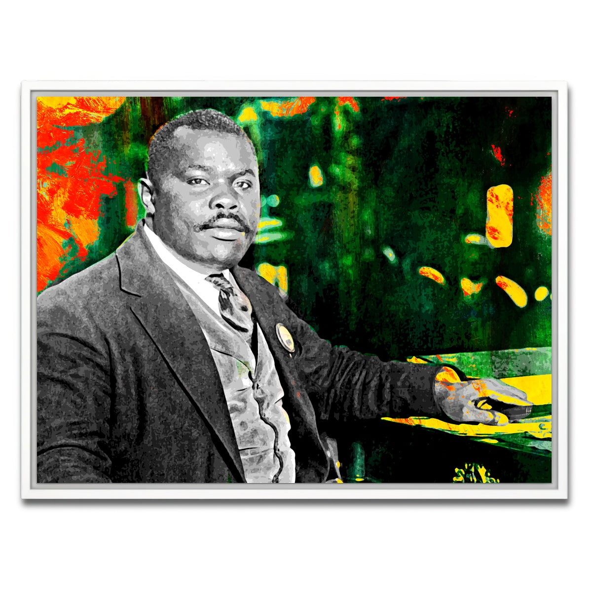 AUTO-MOCKUP WHITE | Marcus Garvey | 1 Piece | White Framed Canvas | group=4x3