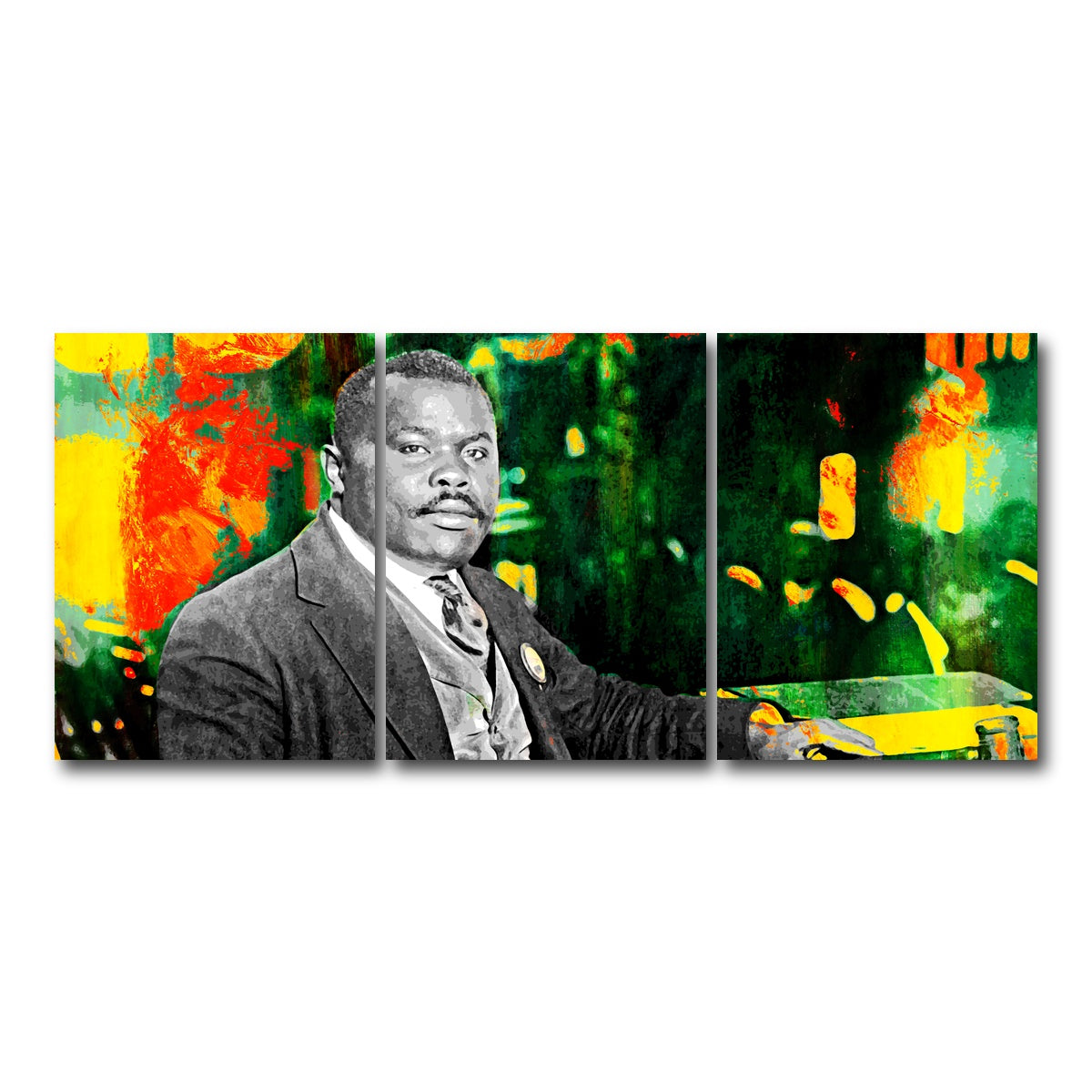 AUTO-MOCKUP WHITE | Marcus Garvey | 3 Piece | Gallery Wrap Canvas | group=18x24