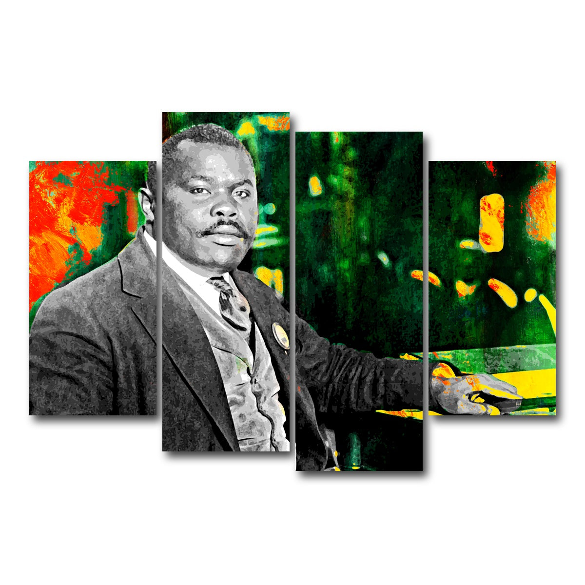 AUTO-MOCKUP WHITE | Marcus Garvey | 4 Piece | Gallery Wrap Canvas | group=4_short