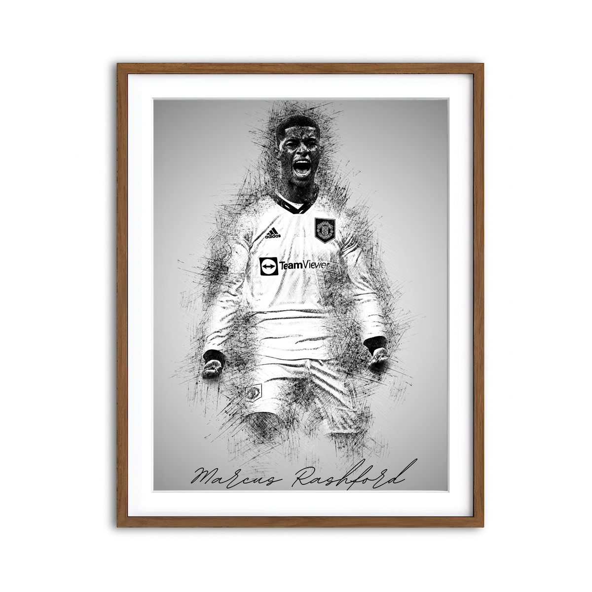 Framed Print 3x4 Walnut