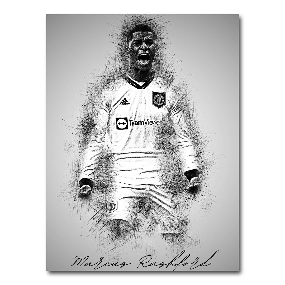 AUTO-MOCKUP WHITE | Marcus Rashford | 1 Piece | Gallery Wrap Canvas | group=3x4