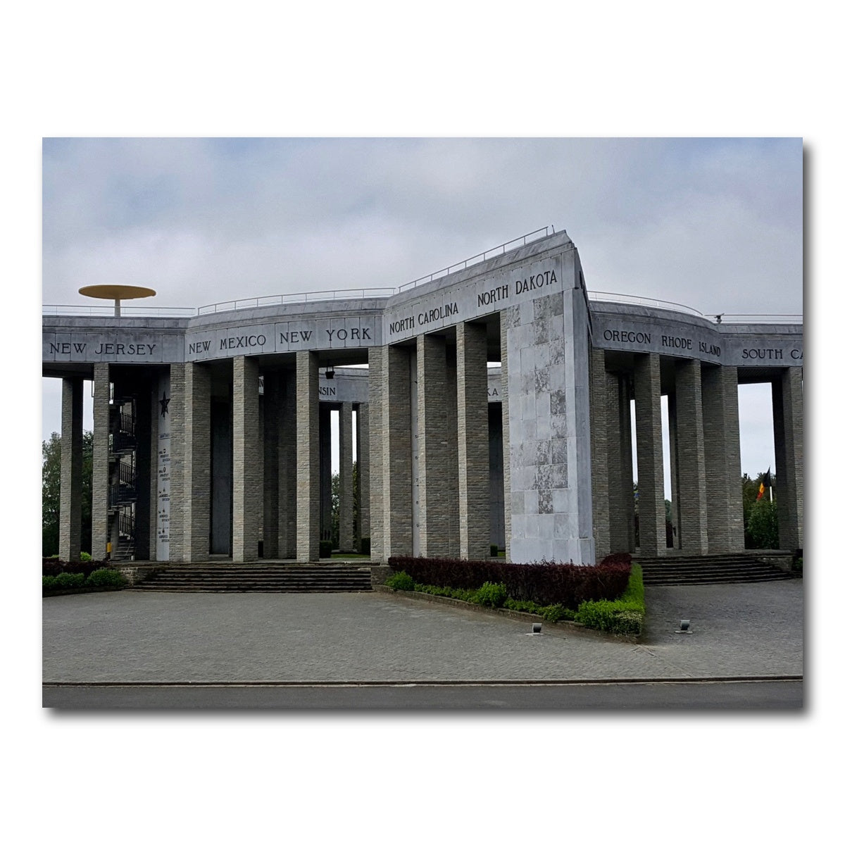 AUTO-MOCKUP WHITE | Mardasson Memorial - Battle of the Bulge | 1 Piece | Gallery Wrap Canvas | group=4x3