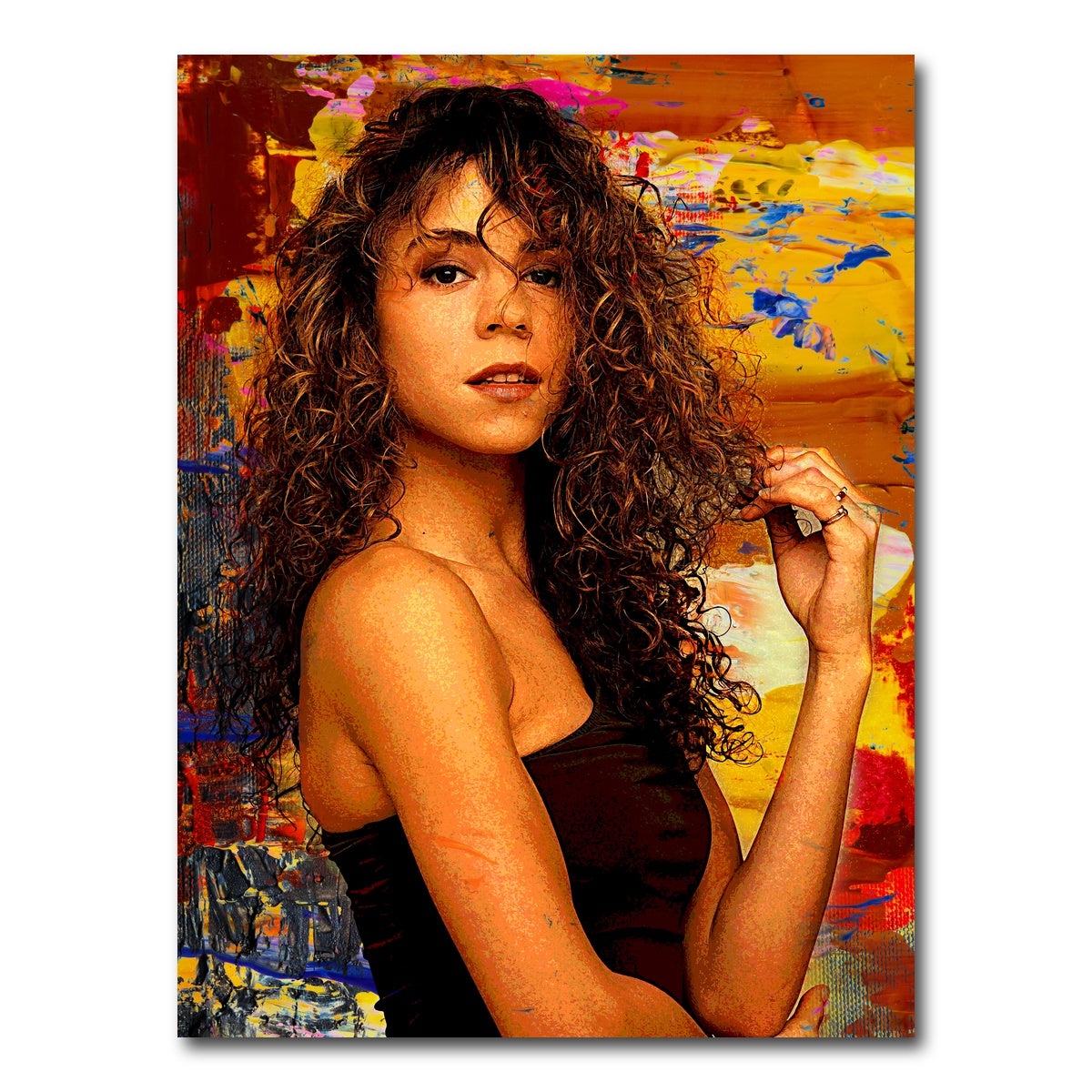 AUTO-MOCKUP WHITE | Mariah Carey | 1 Piece | Gallery Wrap Canvas | group=3x4