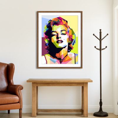 AUTO-MOCKUP ROOM | Marilyn Monroe Pop Art Wall Art