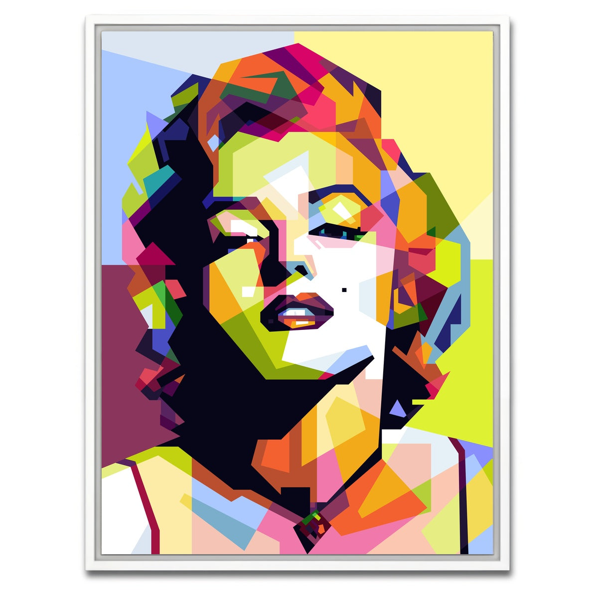 AUTO-MOCKUP WHITE | Marilyn Monroe Pop Art | 1 Piece | White Framed Canvas | group=3x4