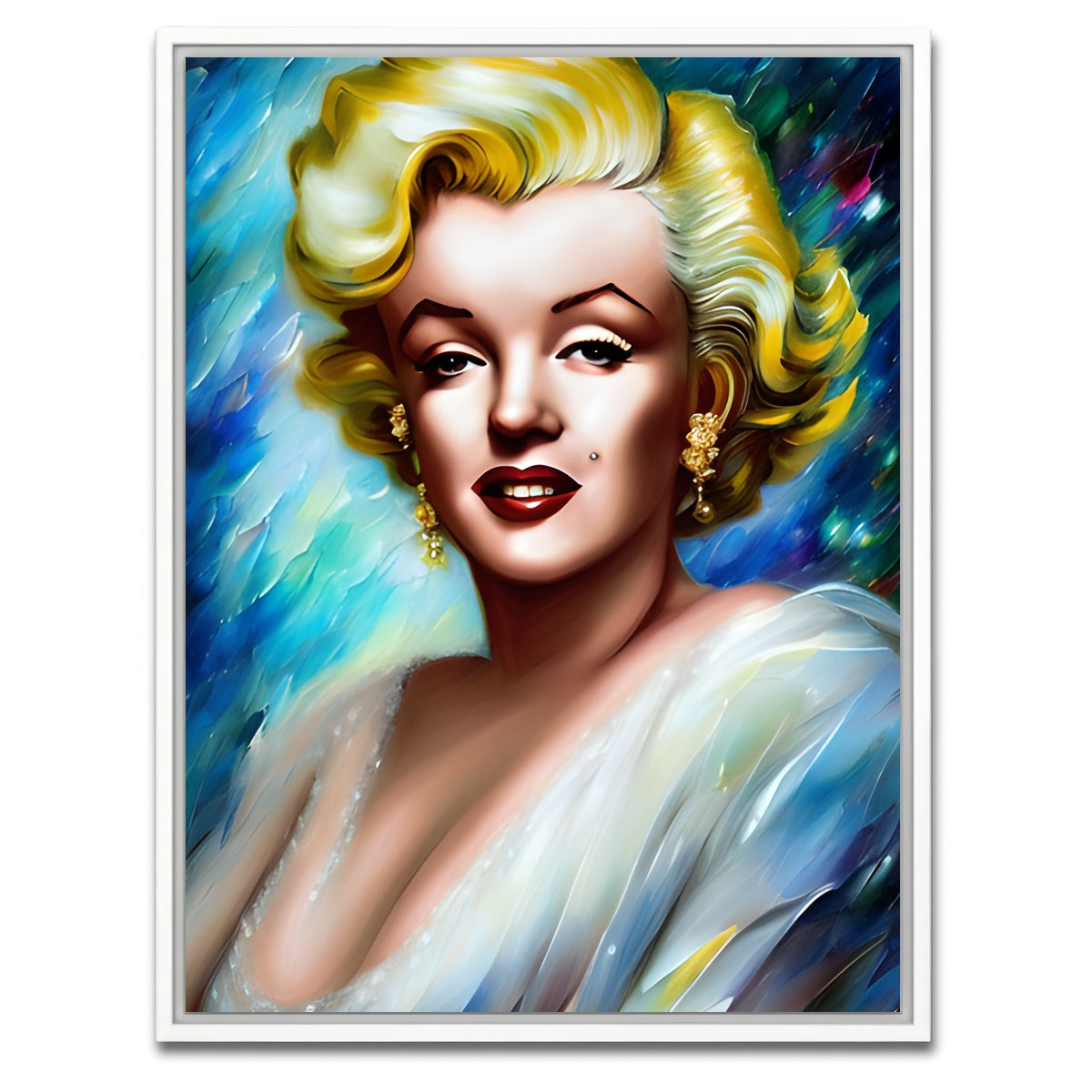 AUTO-MOCKUP WHITE | Marilyn Monroe | 1 Piece | White Framed Canvas | group=3x4