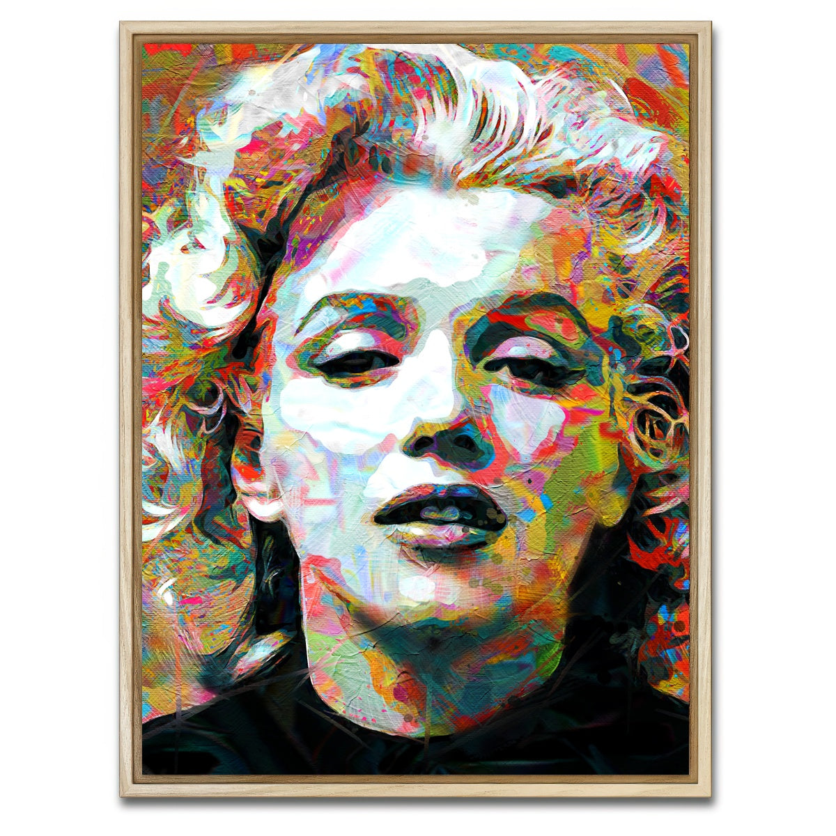 AUTO-MOCKUP WHITE | Marilyn Paint | 1 Piece | Natural Framed Canvas | group=3x4
