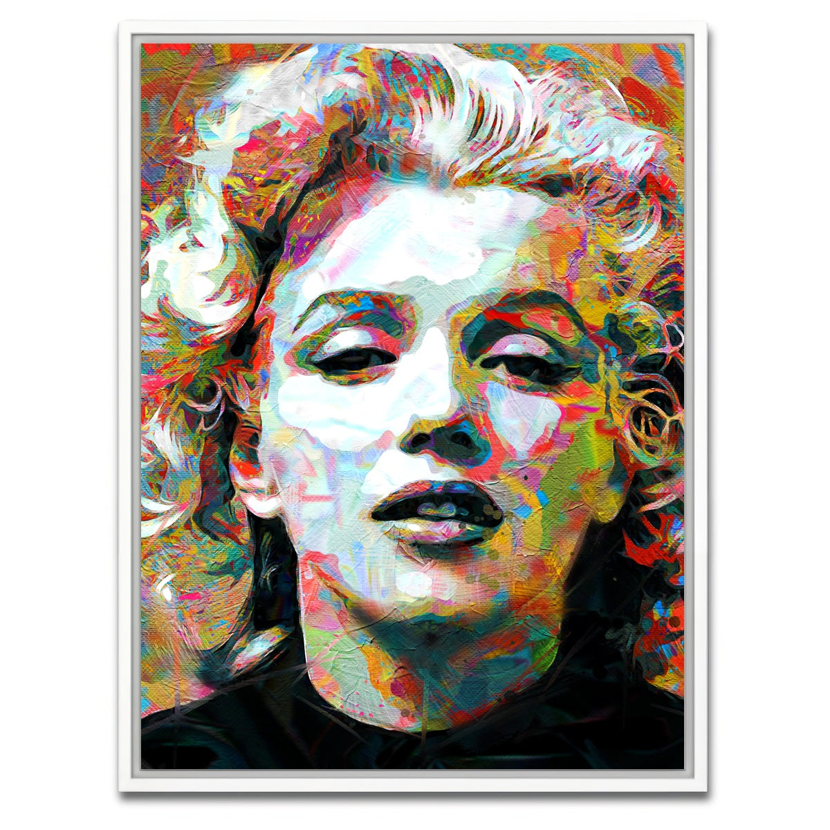 AUTO-MOCKUP WHITE | Marilyn Paint | 1 Piece | White Framed Canvas | group=3x4